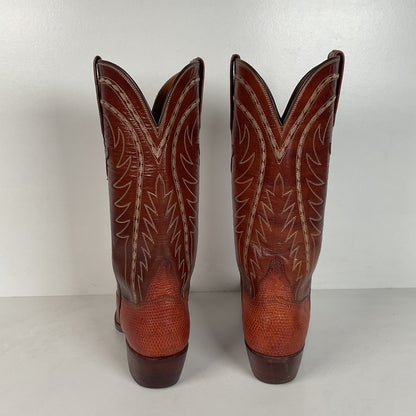 Vintage Lucchese San Antonio Cowgirl Boots | Teju Lizard | 6.5 B