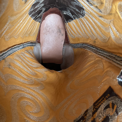 Vintage Tony Lama Python Snakeskin Cowboy Boots | Gold Label | Men’s 7.5 D