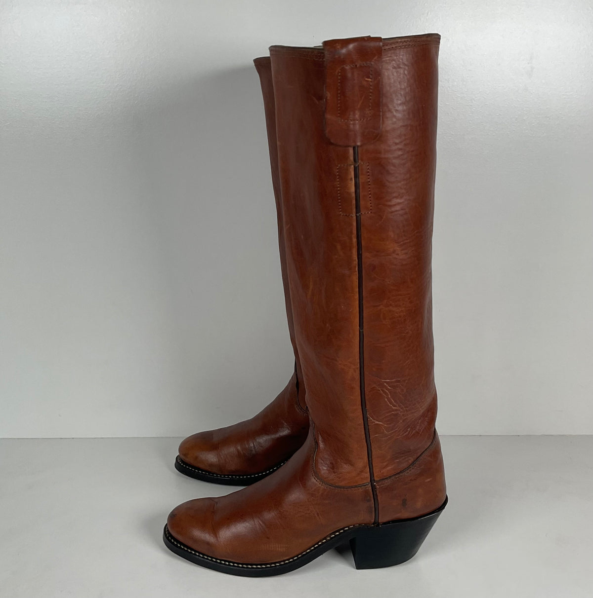 Vintage Olathe Tall Top Buckaroo Boots | USA Made | Men’s 5 B | Women’s 6
