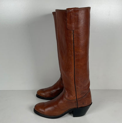 Vintage Olathe Tall Top Buckaroo Boots | USA Made | Men’s 5 B | Women’s 6