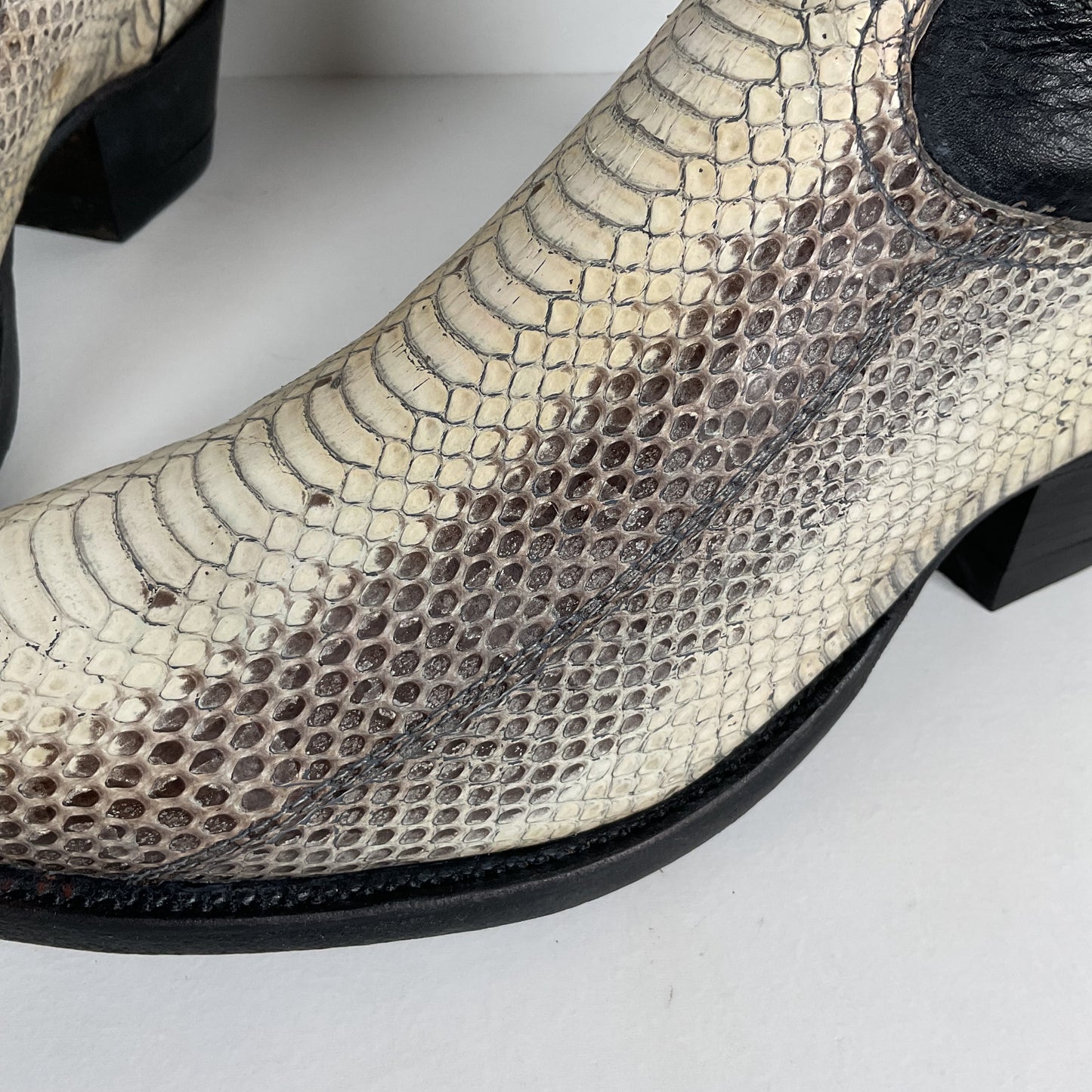 Vintage Tony Lama Water Snake Cowboy Boots | Snakeskin | Men’s 8.5 D
