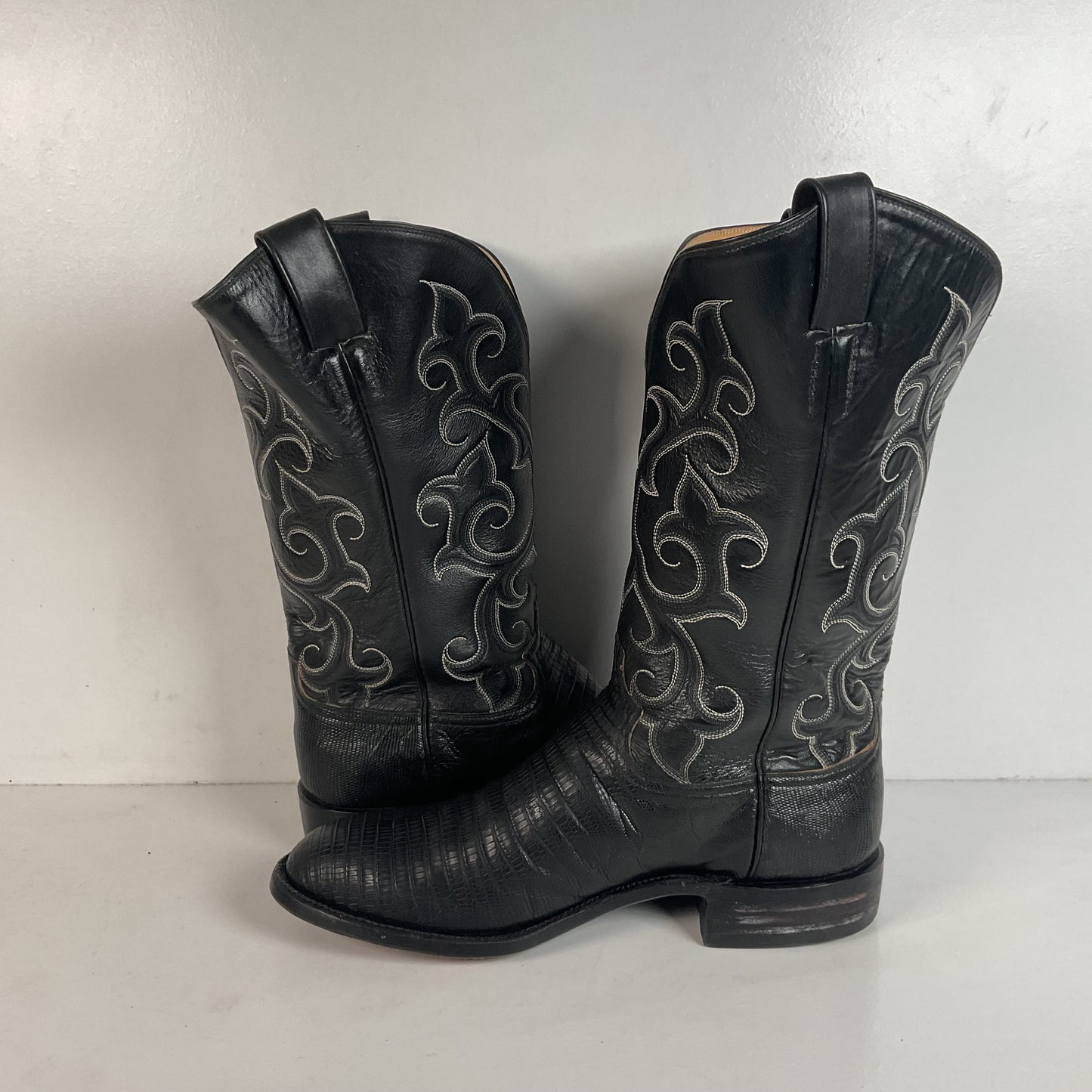 Caboots Lizard Roper Boots 9.5 E Champion Attitude Custom