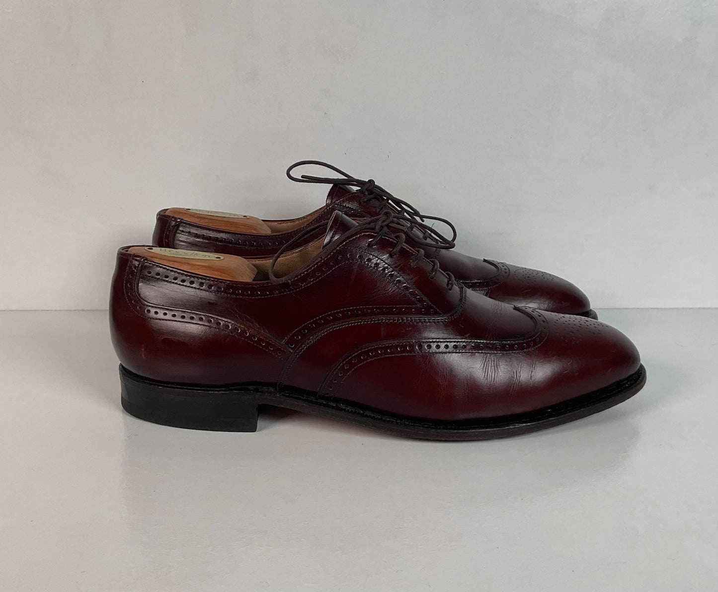 Vintage Johnston Murphy Aristocraft Oxford Shoes 8.5 D USA (2) Pairs USA Made