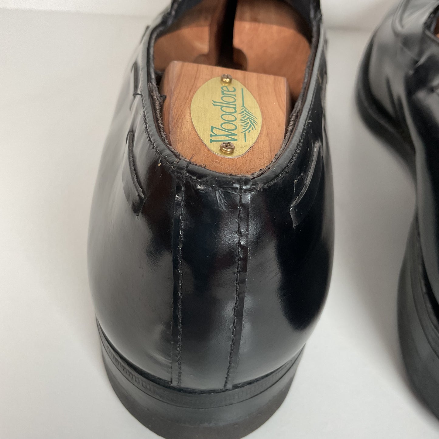 Vintage Florsheim Tassel Loafers | USA Made | Black Veal | High Shine | 10 EEE