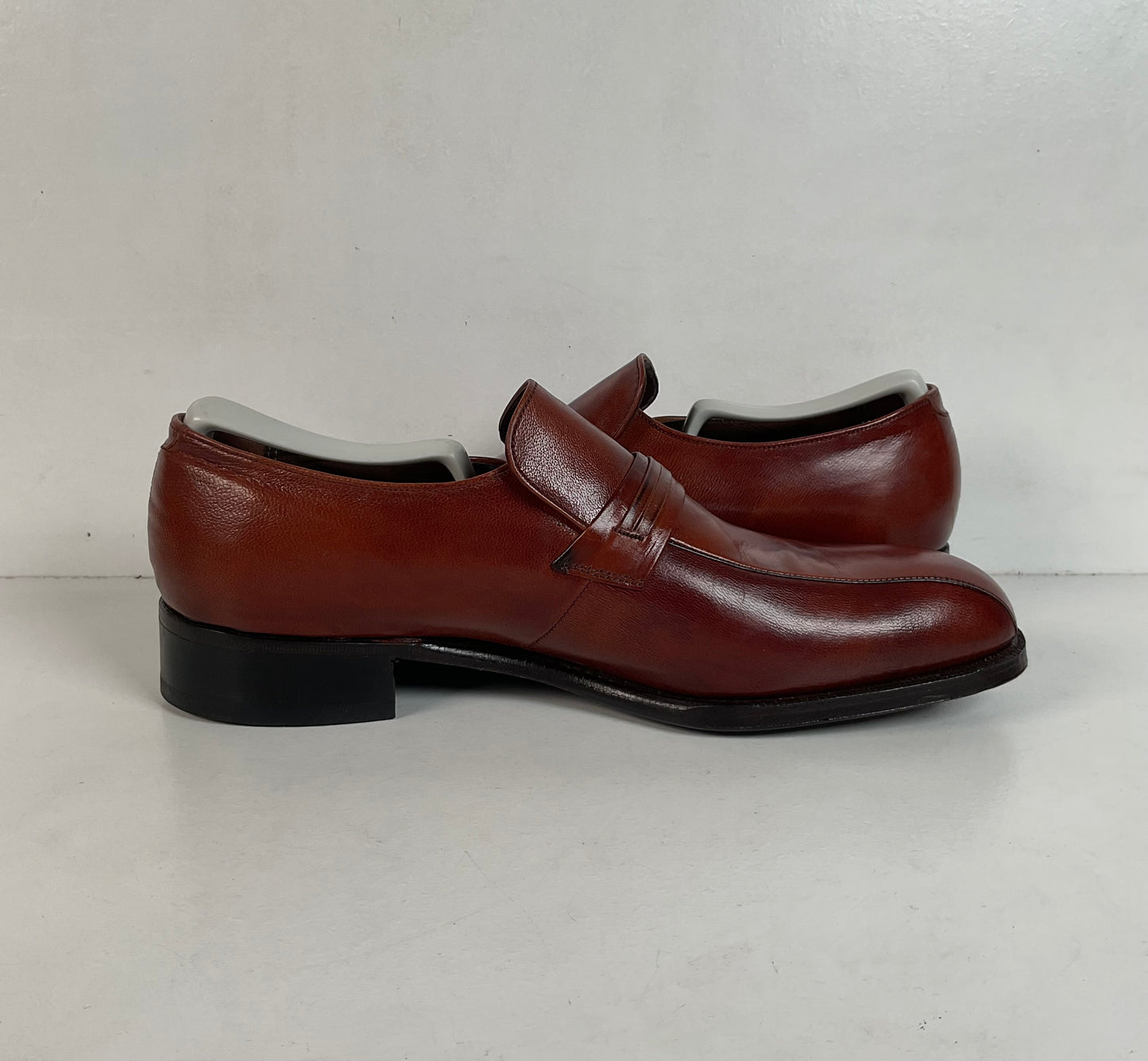 Vintage Florsheim Imperial Horsebit Loafers 9 C Burnished Brown