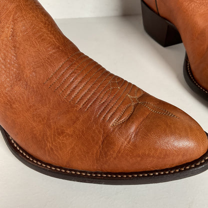 Vintage Tony Lama Cowboy Boots | Gold Label | Bull Shoulder | Men’s 9.5 E