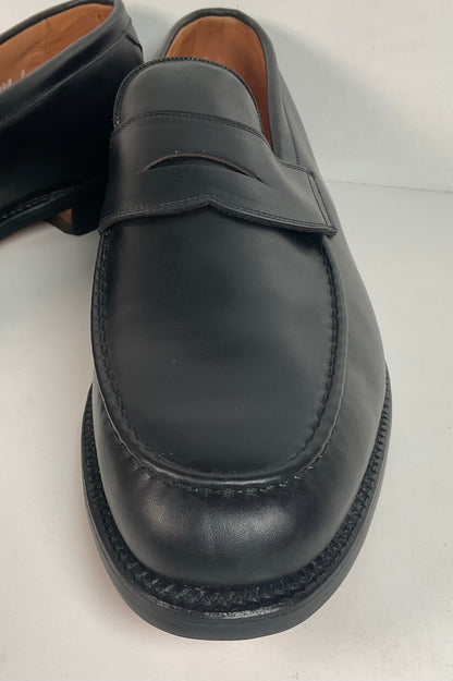 Allen Edmonds Hinsdale Penny Loafers 14 D USA Made Black Calfskin