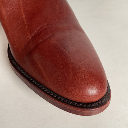 Vintage Frye Cowboy Boots | Chocolate Cow | USA Made | 1980s | Men’s 11 D