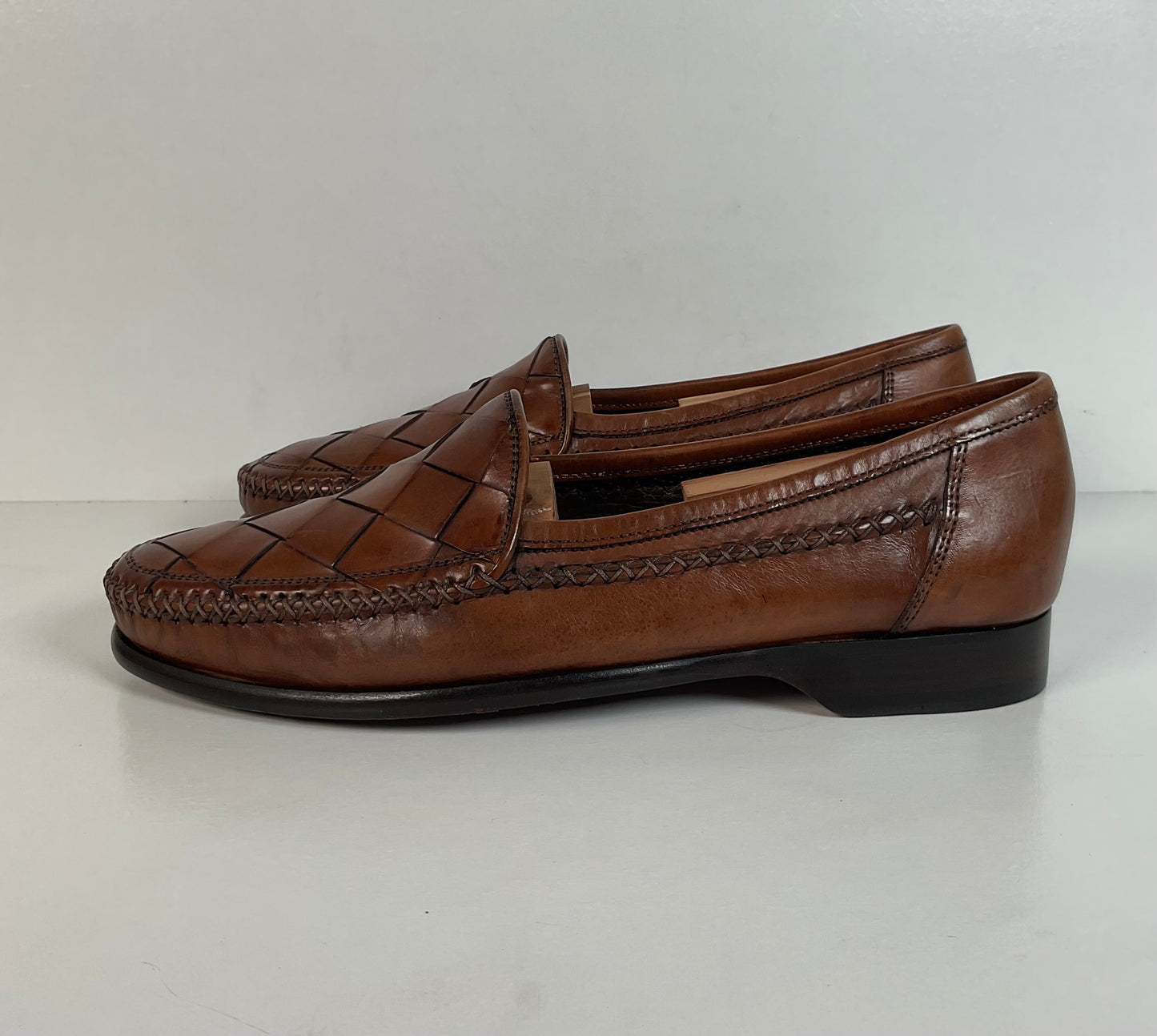 Cole Haan Bragano Loafers | Cristallo | Basket Weave | 8.5 M