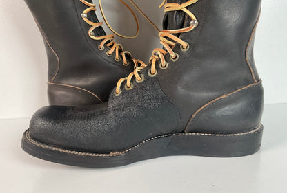 Vintage Chippewa Linesman Boots | 60s Era | USA Made | 10 E