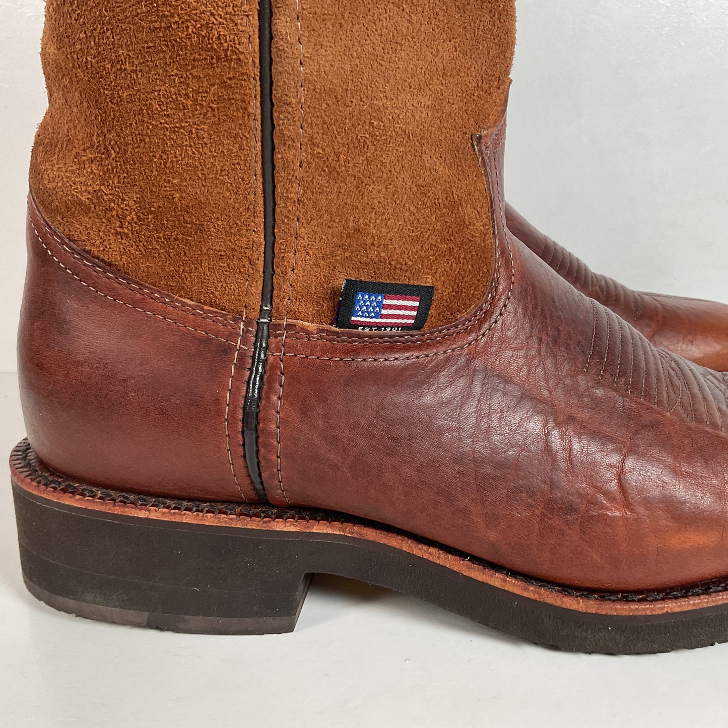 Chippewa Cowboy Boots | USA Made | Soft Toe | Men’s 9 D