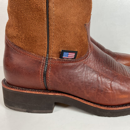 Chippewa Cowboy Boots | USA Made | Soft Toe | Men’s 9 D