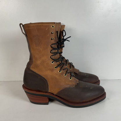 Chippewa Crazy Horse Packer Boots 11 B (Narrow) USA Made