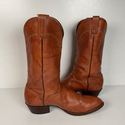 Vintage El Dorado Cowboy Boots | Chocolate Cow | Men’s 11.5 D