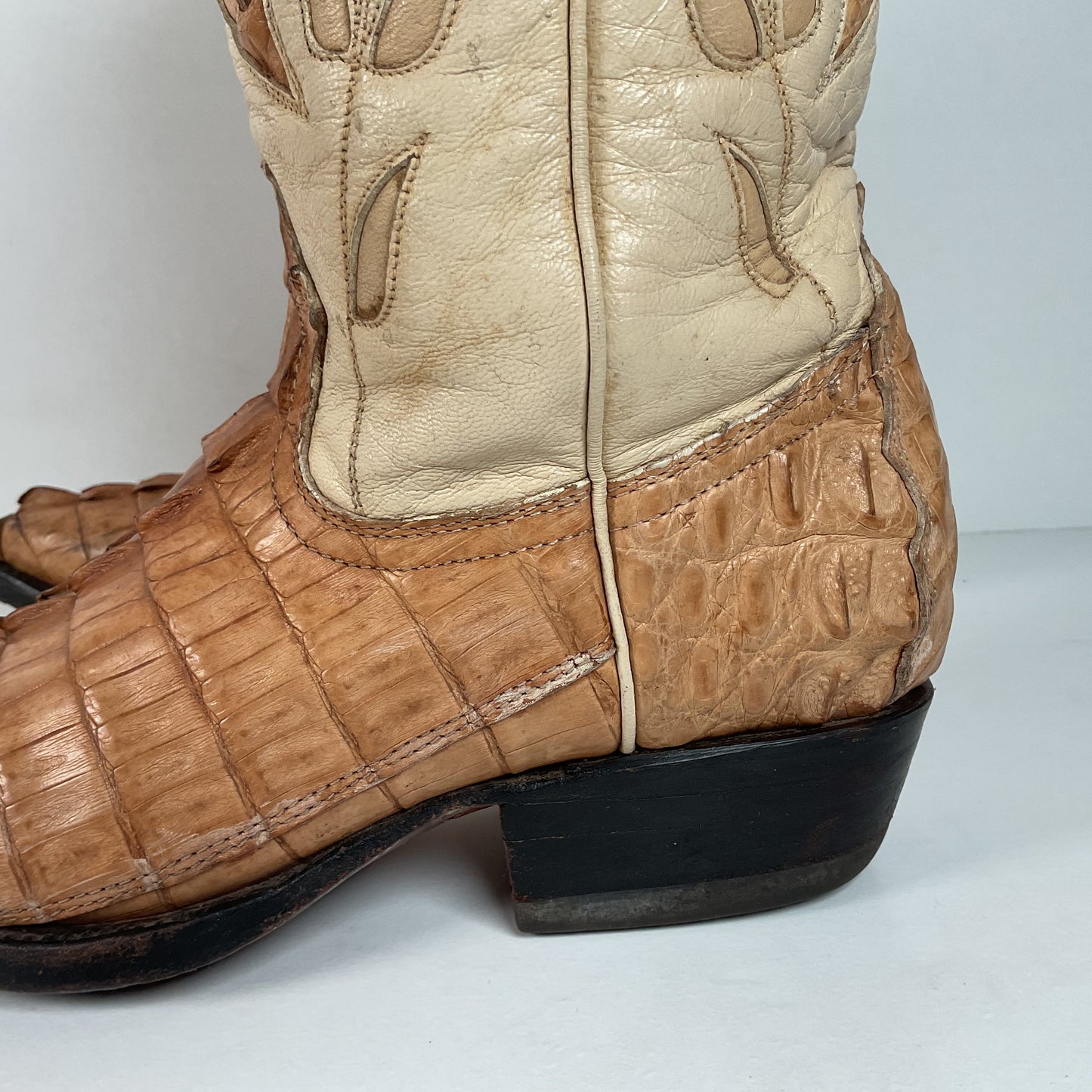 Cuadra Butterfly Cowgirl Boots | Caiman Tail | Tooled Inlays | Women’s 6.5
