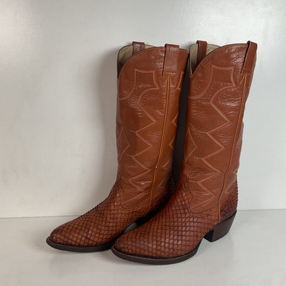 Exotic Anaconda Snakeskin Cowboy Boots Mexico 28.5 | US Men’s 10.5