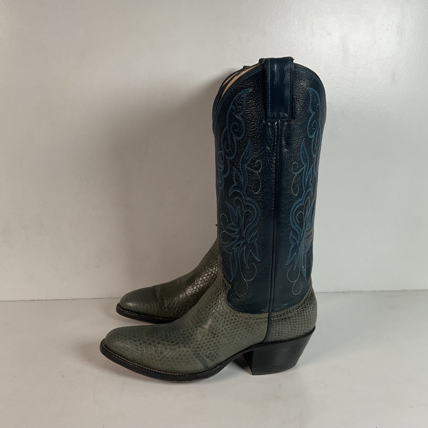 Vintage Justin Lizard Cowgirl Boots | USA Made | Women’s 6.5 B
