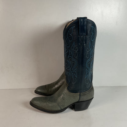 Vintage Justin Lizard Cowgirl Boots | USA Made | Women’s 6.5 B