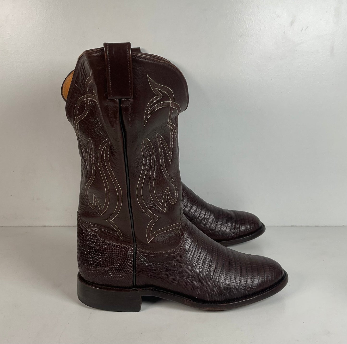 Caboots Lizard Roper Boots 9 E Champion Attitude Custom