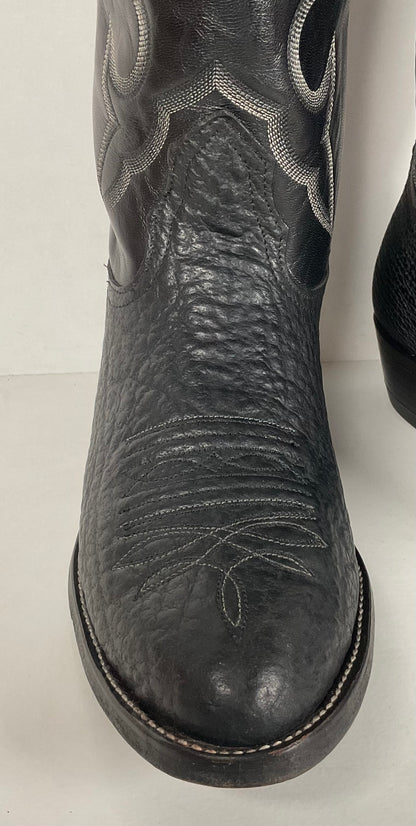 Nocona Bullhide Cowboy Boots | USA Made | Black | Men’s 8.5 EE