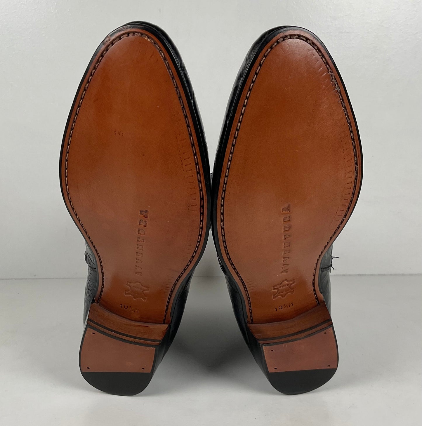 Mezlan for Avventura | Chelsea Zipper Boots | Dark Blue Crocodile | Men’s 10.5