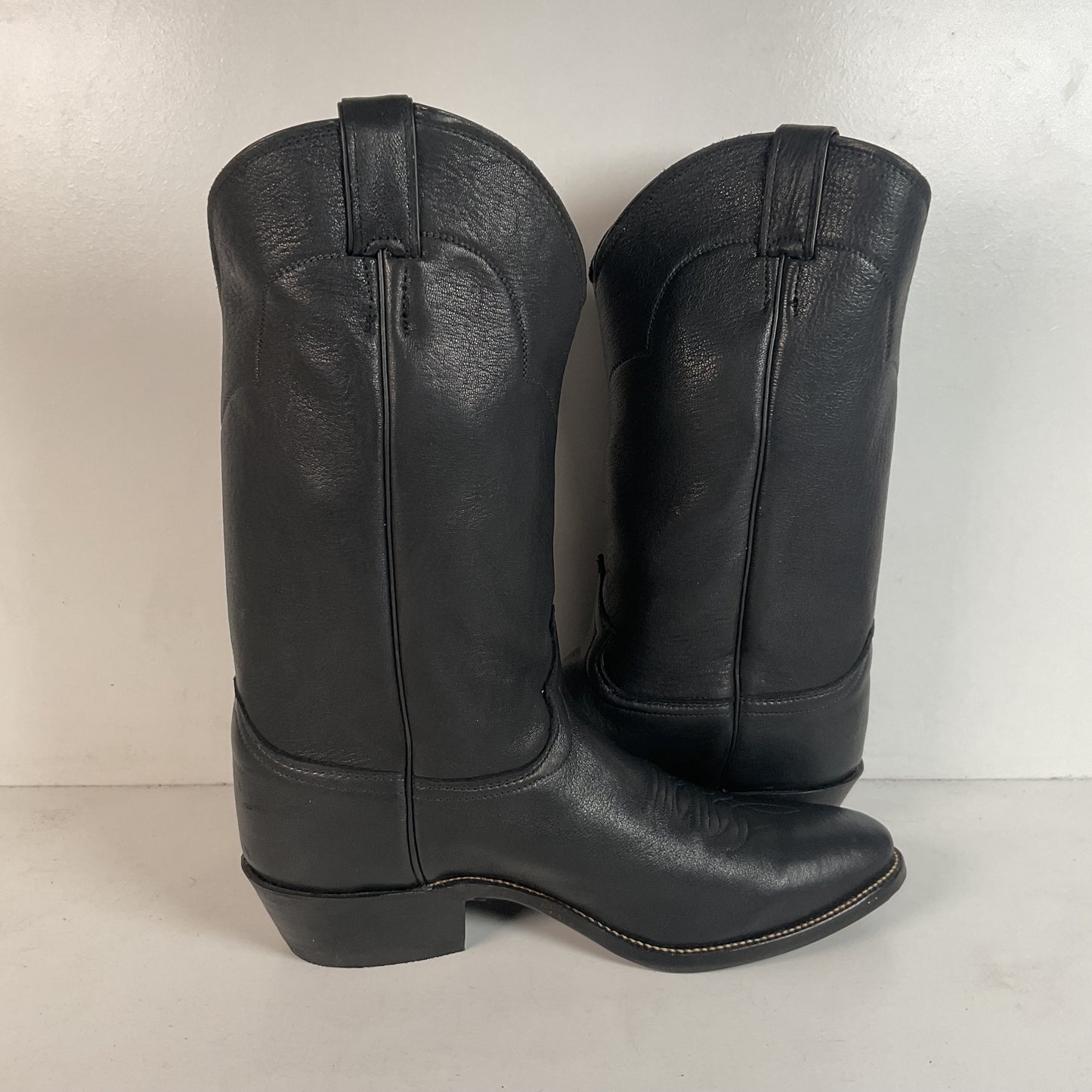 Vintage Justin European Elk Cowboy Boots | USA Made | 11 EE
