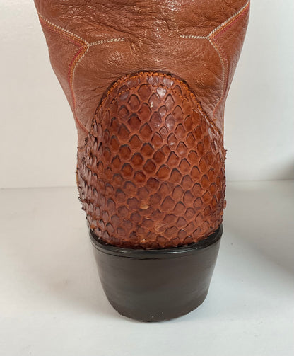 Vintage Anaconda Snakeskin Cowboy Boots | Exotic | Customized | Men’s 10.5