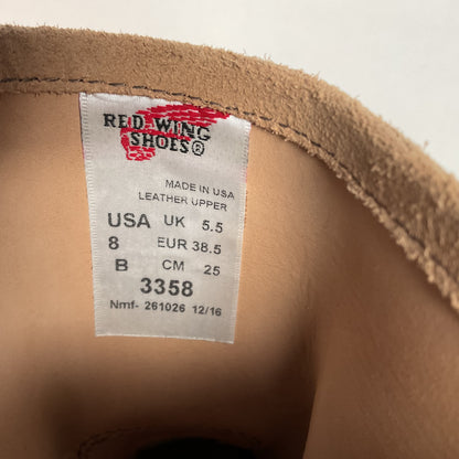 Red Wing Suede Engineer Boots | Rough Out | Sand Mojave | Women’s 8 B