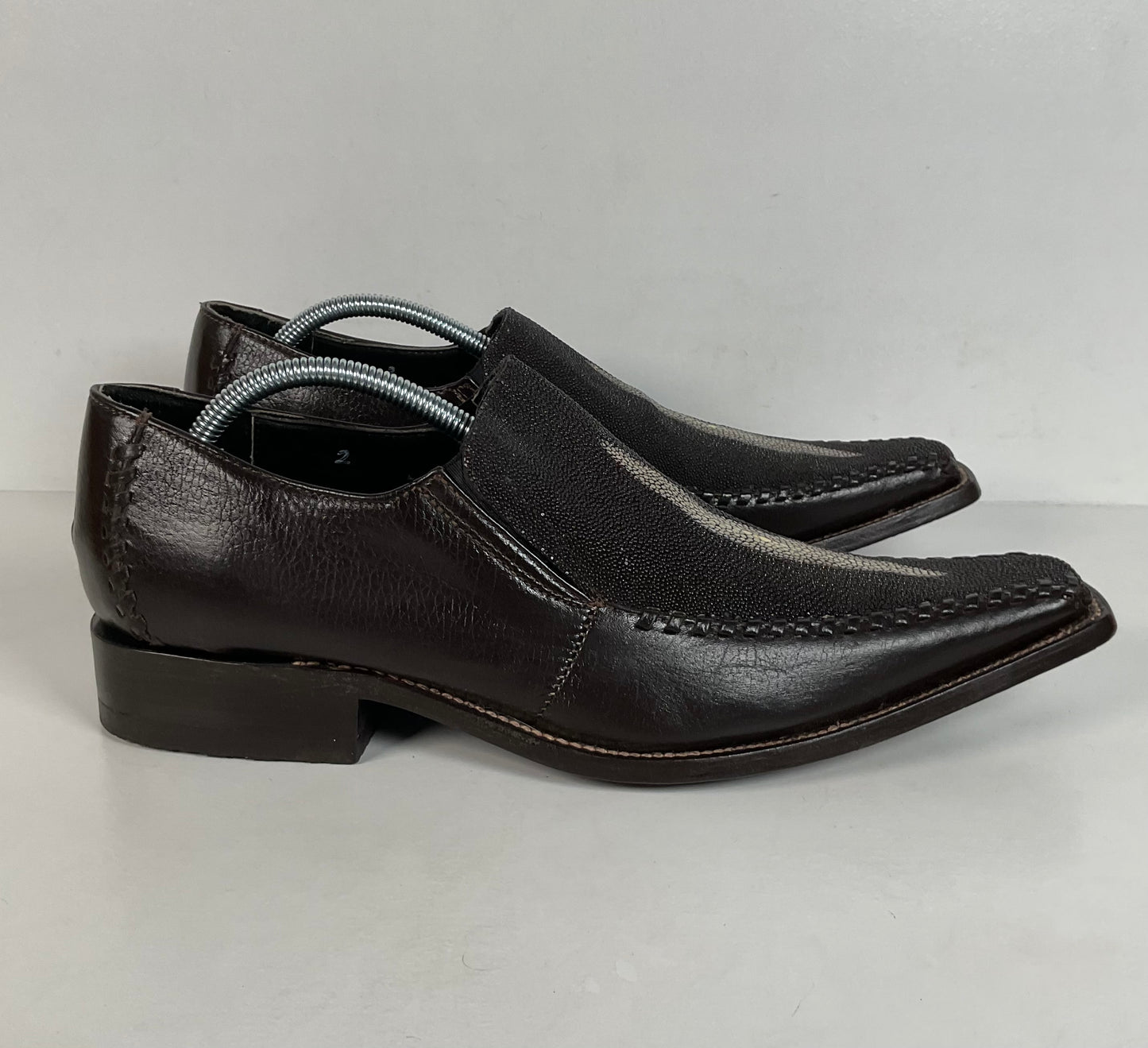 Stingray Mule Clogs | Western | Exotic | Dark Brown | Men’s 9