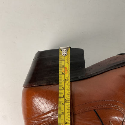 Vintage Dan Post Line Dancing Cowboy Boots 12 B Made in Spain