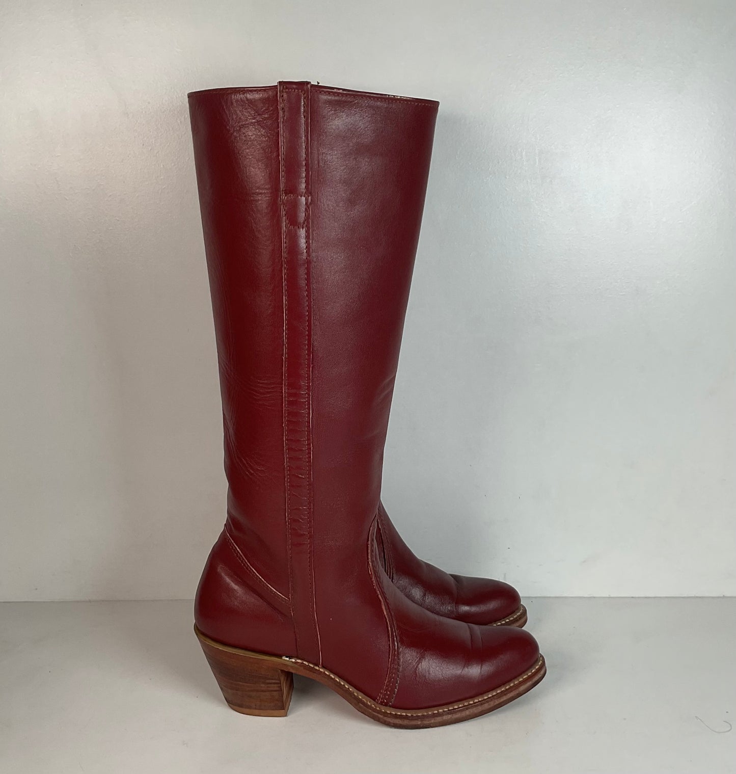 Vintage 1970s Sears’ Berman Tall Riding Boots 7 B USA Made Campus