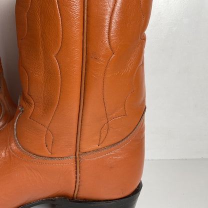 Vintage Tony Lama Maple Leaf Cowboy Boots | Lizard Tip | Narrow | Men’s 8 | Women’s 9