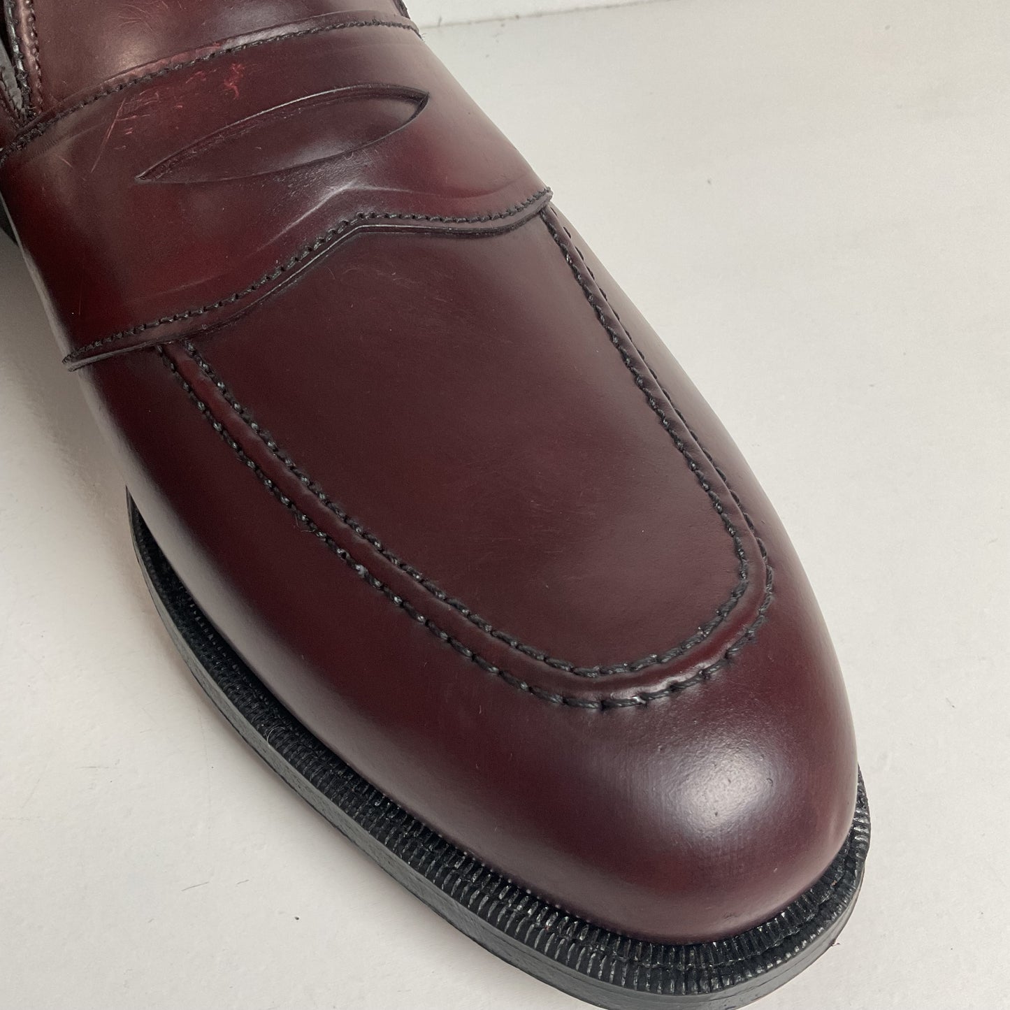 Vintage Hanover LB Shepard Penny Loafers 10 D Genuine Shell Cordovan USA Made