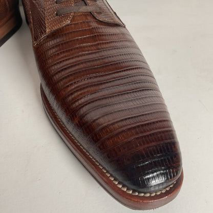 Mezlan Teju Lizard Derby Shoes Brown | Brown | Men’s 9 M