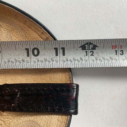 Vintage Dan Post Teju Lizard Cowboy Boots | USA Made | Black Cherry | Men’s 9 D