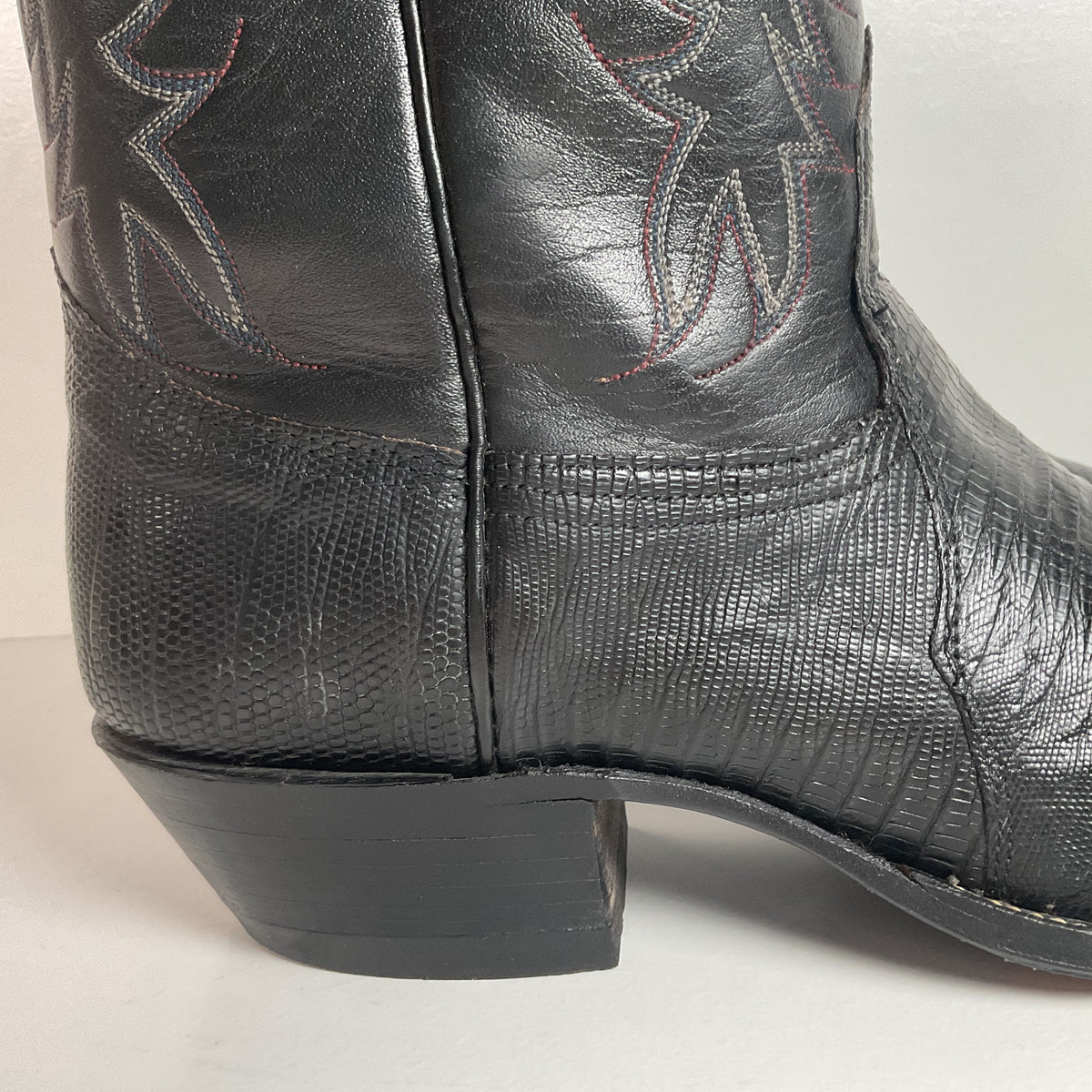 Vintage Nocona Teju Lizard Cowboy Boots | Extra Narrow | Men’s 11.5 A