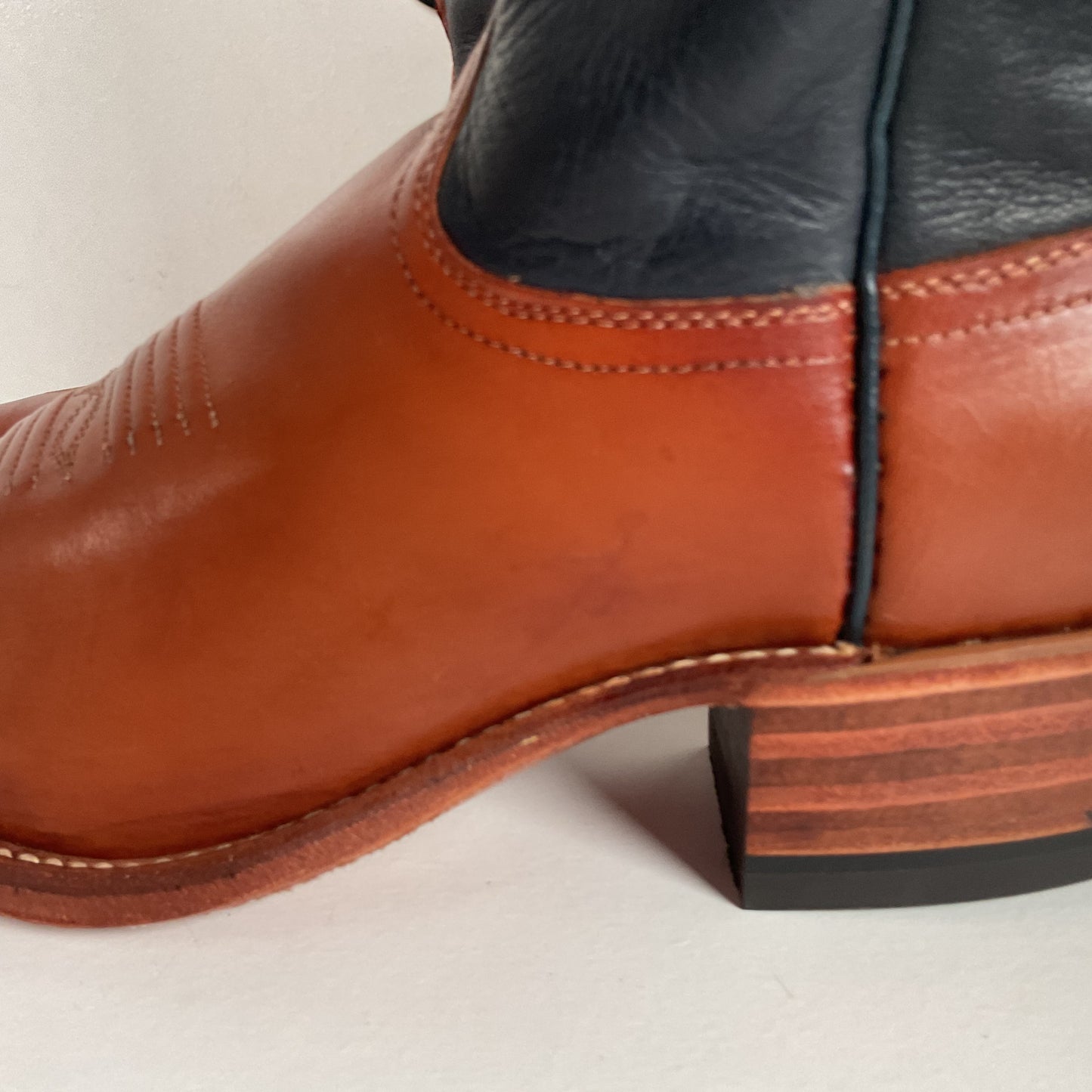 Vintage Dan Post Cowgirl Boots | USA Made | Tooled Inlays | Women’s 7 M