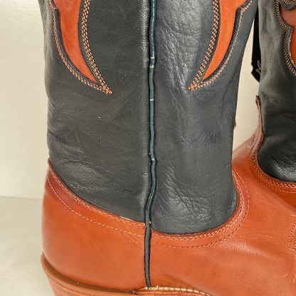 Vintage Dan Post Cowgirl Boots | USA Made | Tooled Inlays | Women’s 7 M