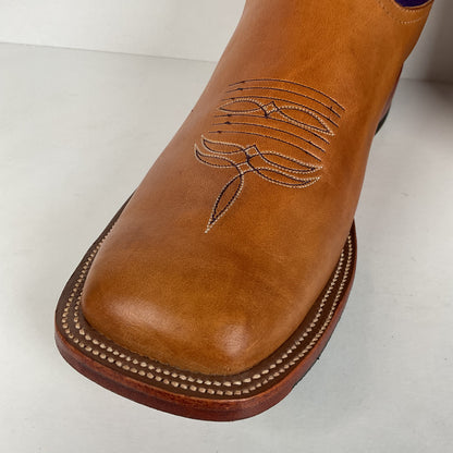 Anderson Bean Tan Crazy Horse Cowboy Boots | Purple Mad Dog | Men’s 12 D