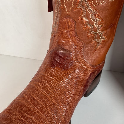 Lucchese for Resistol Ranch Ostrich Leg Roper Boots Men’s 10 B Exotic