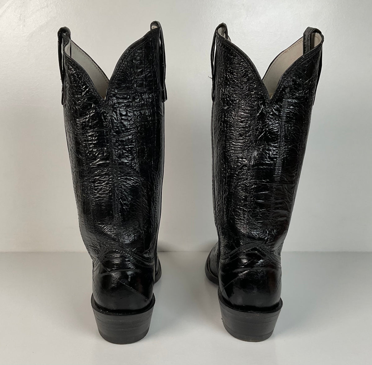 Vintage Nocona Full Eel Skin Cowboy Boots | Exotic | Men’s 6.5 | Women’s 7.5