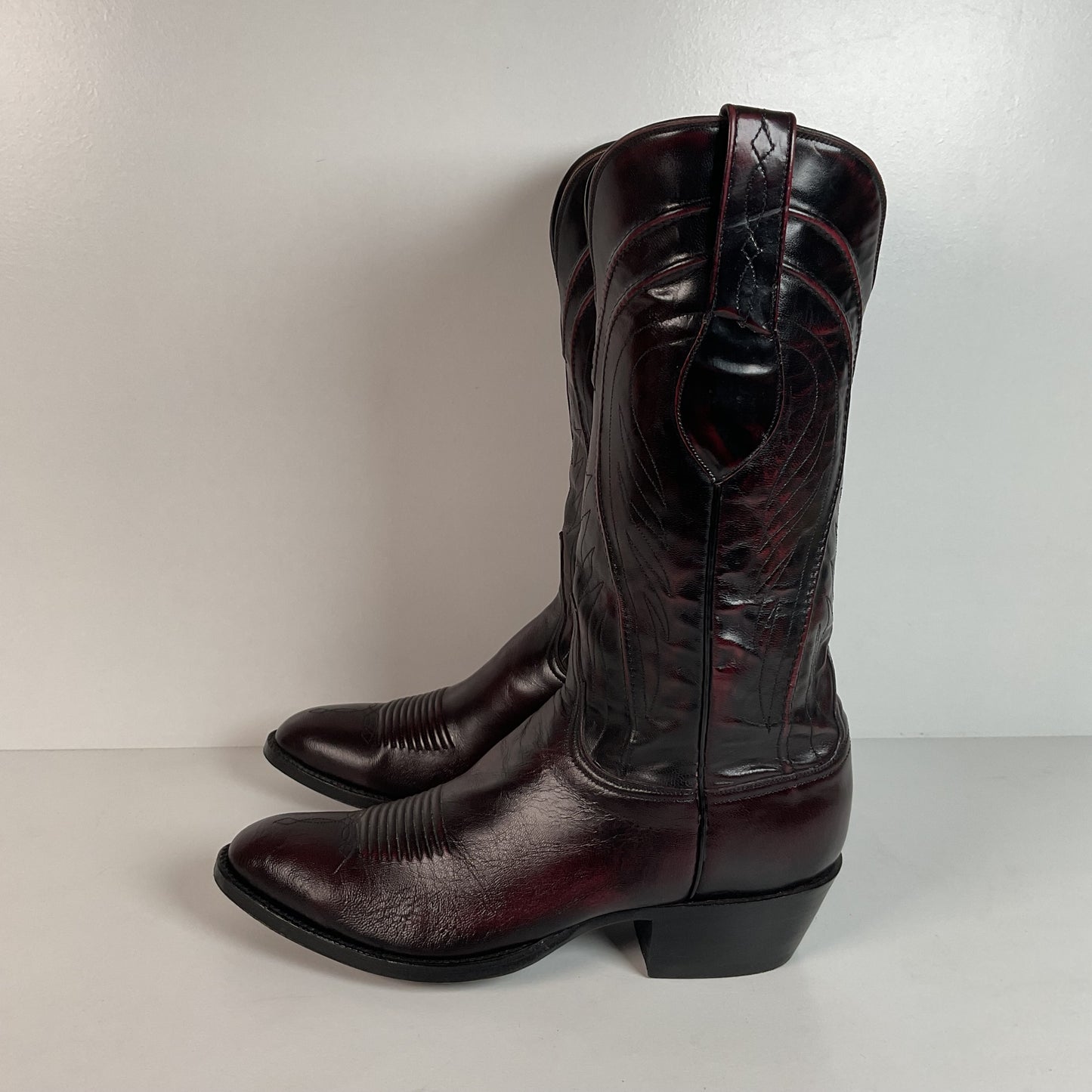 Vintage Lucchese Santini Goat Cowboy Boots | USA Made | Seville | Men’s 9 D