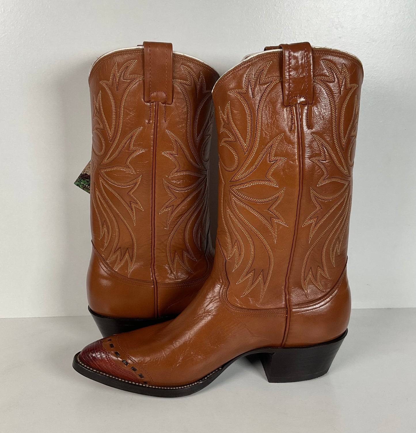 Vintage Nocona Lizard Wingtip Cowboy Boots | 1970s | Teju | Men’s 9 D