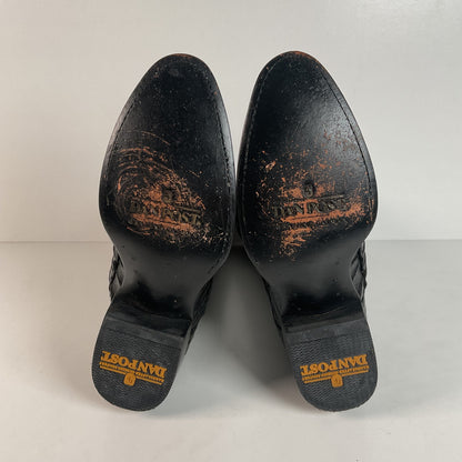 Dan Post Caiman Crocodile Cowboy Boots | Exotic | Blac | Men’s 7.5 D