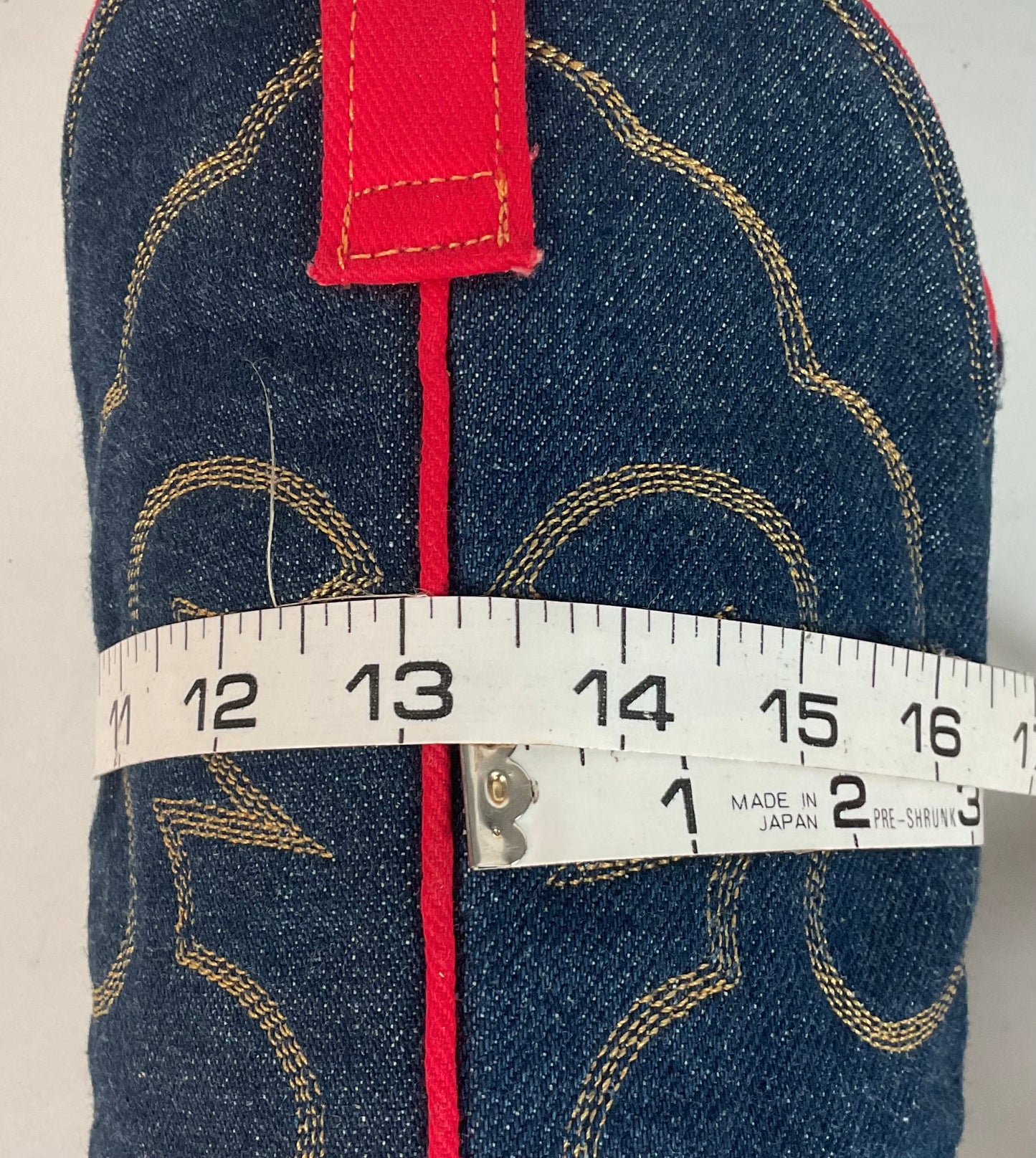 Vintage Denim Cowgirl Boots | Custom Blue Jean | Women’s 6.5