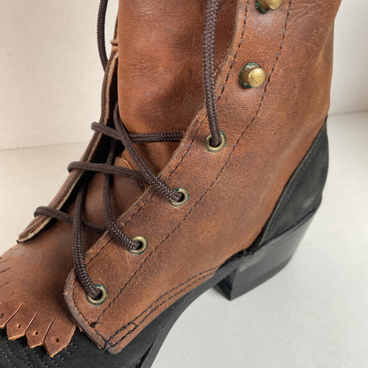 Vintage Abilene Packer Boots | USA Made | Granny | Lace Up | Women’s 7 M