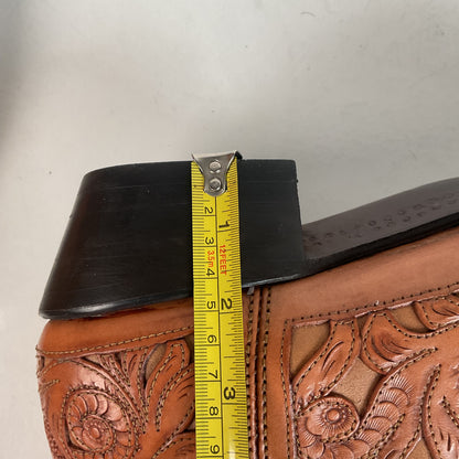 Cock of The Walk Cowboy Boots 12.5 Hand Tooled Carrie Cameron Designs