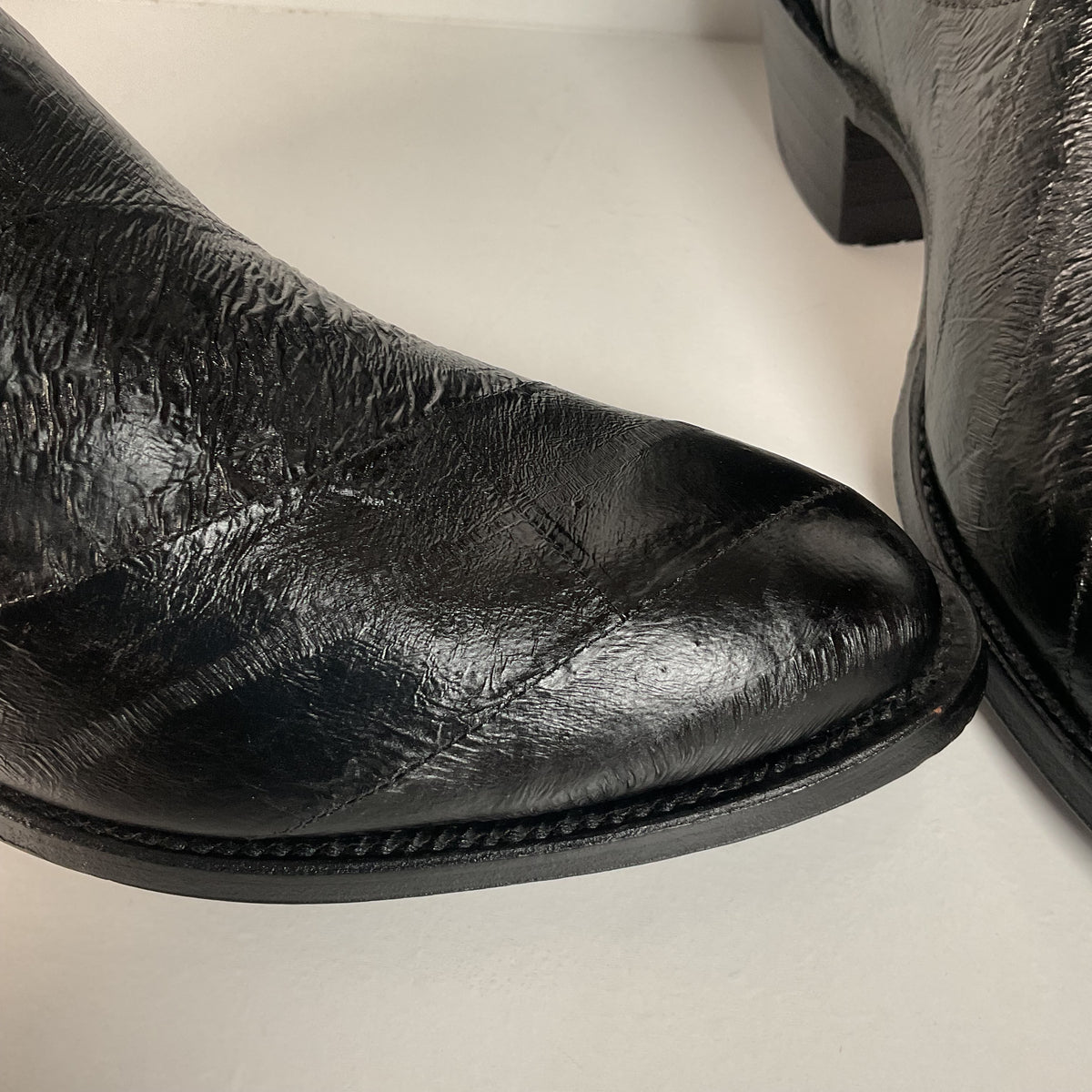 Vintage Nocona Full Eel Skin Cowboy Boots | Exotic | Men’s 5.5 | Women’s 6.5