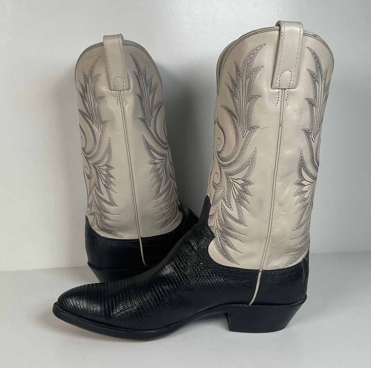 Vintage Dan Post Teju Lizard Cowboy Boots | USA Made | Men’s 10 D