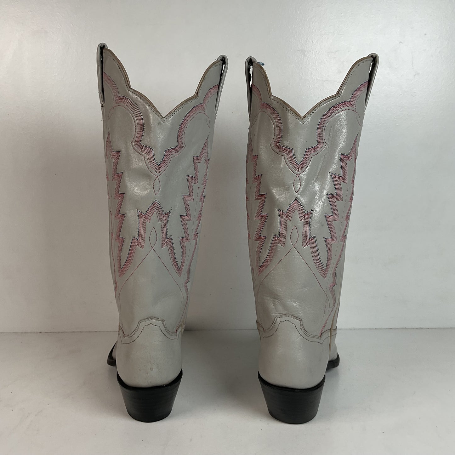 Vintage Panhandle Slim Taupe Cowgirl Boots 7 B Hand Crafted